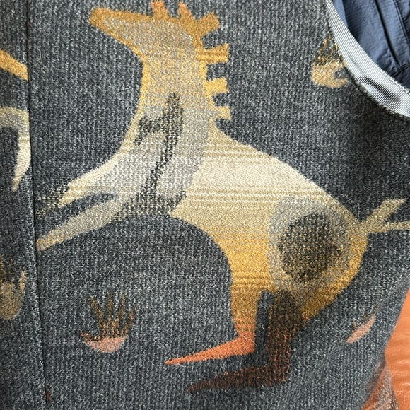 Pendleton Men’s Horse Themed wool vest XL Yellowstone - Picture 7 of 8